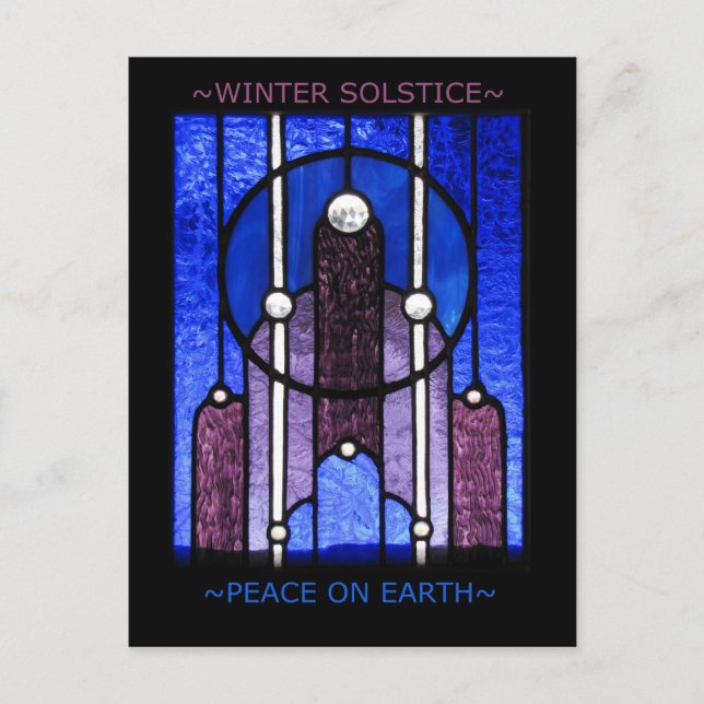 Vinter Solstice-vykort Vykort (Framsida)