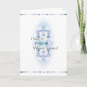 Vinter Solstice Yule Snö jul Helgkort
