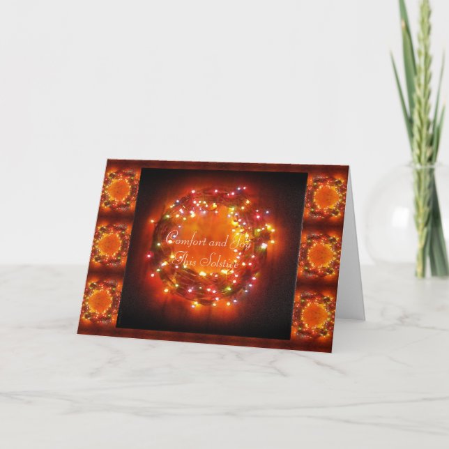 Vinter Solstift Fe ljus Utandning Kort (Framsida)