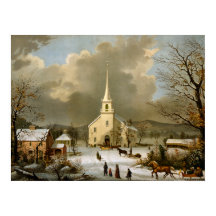 Vinter Söndag i gamla tider