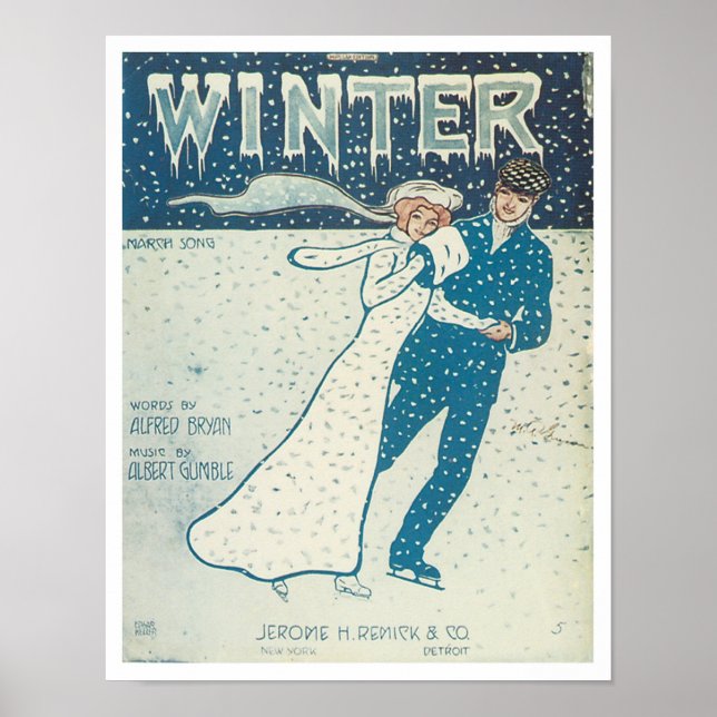 Vinter Songbook Cover Poster (Framsidan)