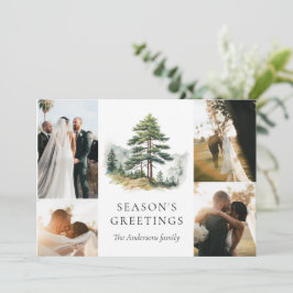Vinter Splendor jul - Helgdag Photo Collage Inbjudningar