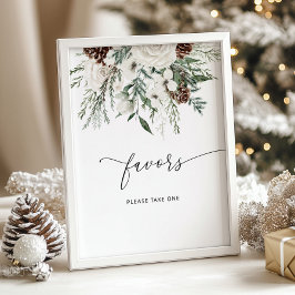 Vinter städsegrön elegant fördelar tar en godbit poster