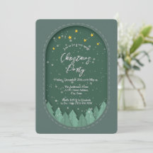 Vinter Ständig Grön Skog Pappersklippning Julfest