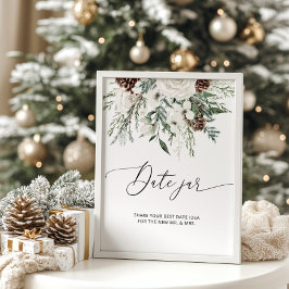 Vinter Ständigt Grönt Datum kruk bröllop lek Poste Poster