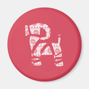 Vinter Sticka jul Yule Bock Magnet