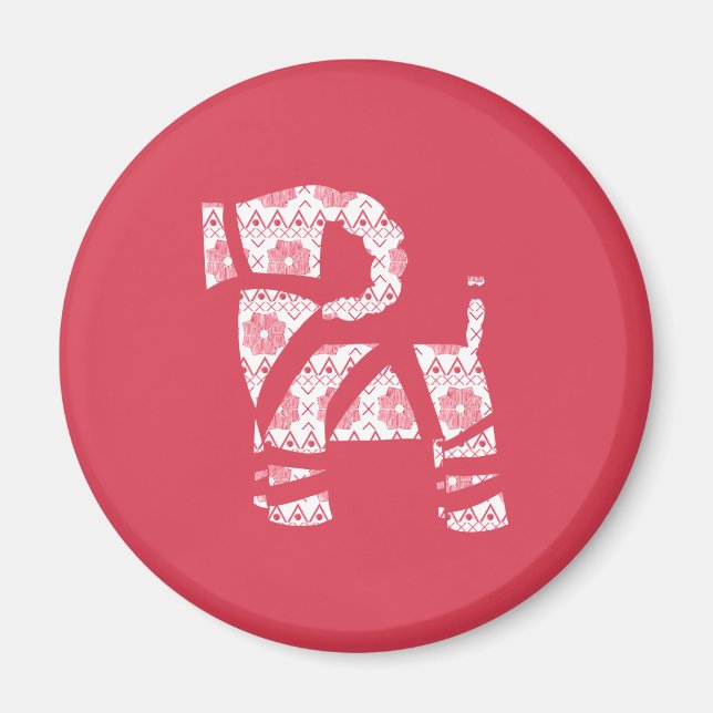 Vinter Sticka jul Yule Bock Magnet (Framsidan)