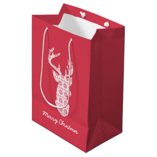 Vinter Sticka julpryder Gift Bag