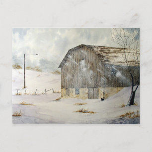 Vinter Storm Varning vykort