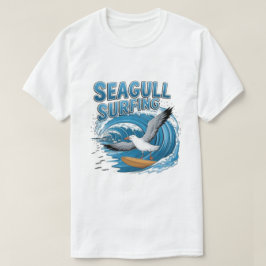 Vinter Surfare Måsfågel, Måsfågel Surfning, Måsfåg T Shirt