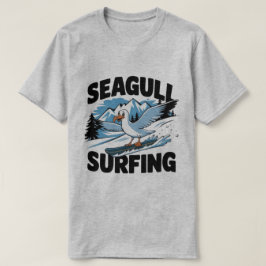 Vinter Surfare Måsfågel, Måsfågel Surfning, Måsfåg T Shirt