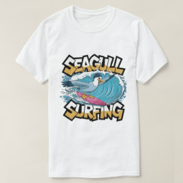 Vinter Surfare Måsfågel, Måsfågel Surfning, Måsfåg T Shirt