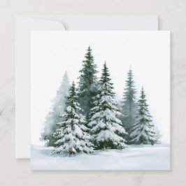 Vinter Tallar Julkort