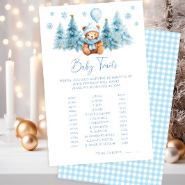 Vinter Teddybjörn Schal Baby Pojke Dopp Spel
