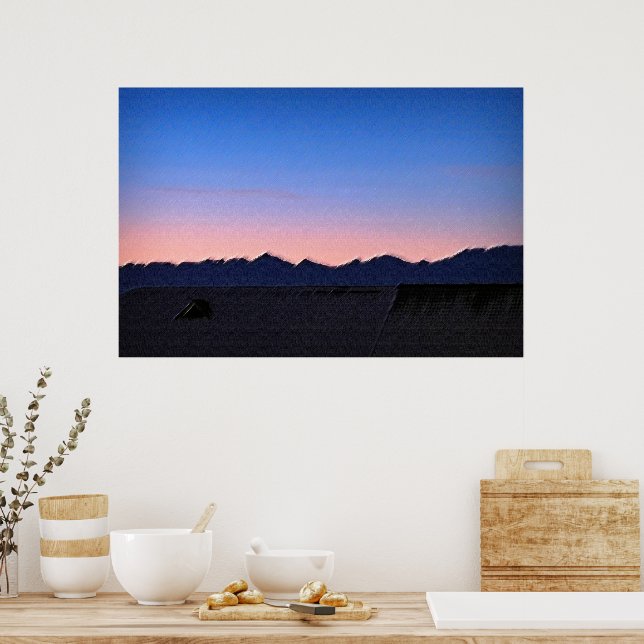 Vinter tidigt morgon poster (Kök)
