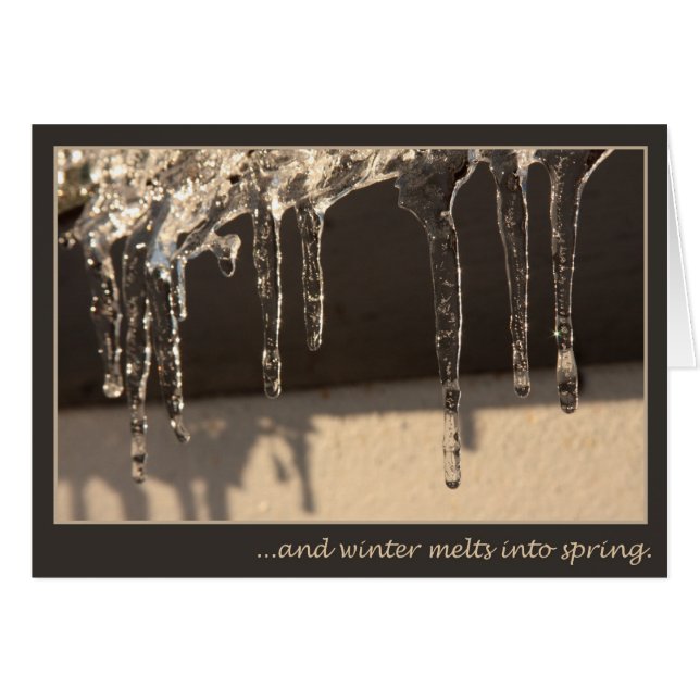 Vinter till Vår Hälsningskort (Framsidan Horizontal)