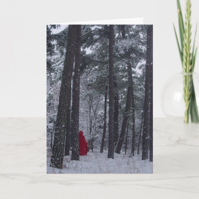 Vinter-Time säsonhälsningar Helgkort (Framsida)