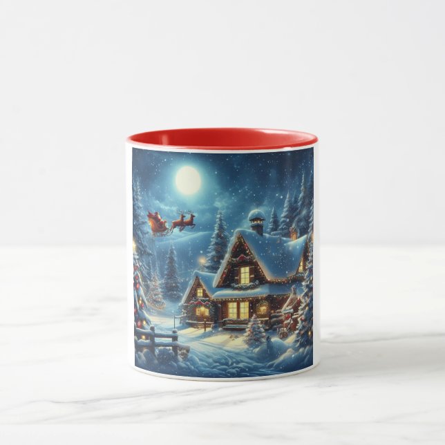 Vinter/Tomte/Jul/Snö Mugg (Center)