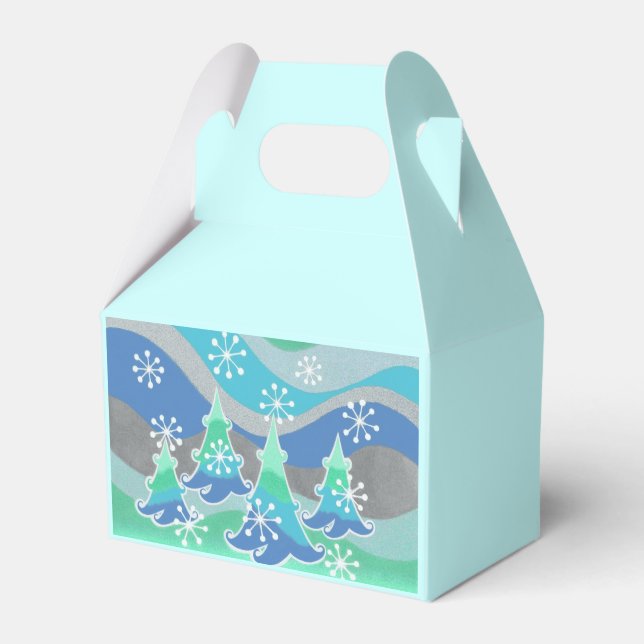 Vinter-Träd, förmånsruta Presentaskar (Framsidan Sidan)