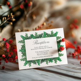 Vinter-Träd Grenar-bröllopskort för bröllopsmottag Tilläggskort