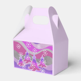 Vinter-Träd-Lila, förmånsruta Presentaskar