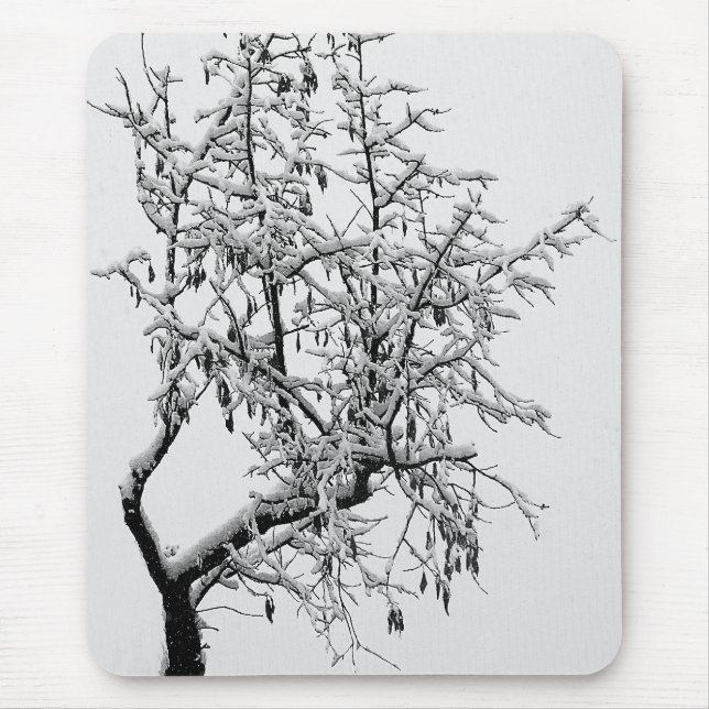 Vinter träd Musmattor (Framsidan)