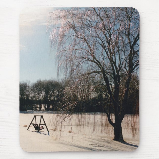 Vinter Tranquilitet Mousepad Musmatta (Framsidan)