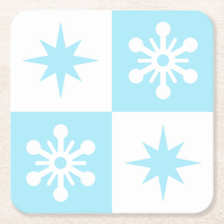 Vinter underlägg papper kvadrat