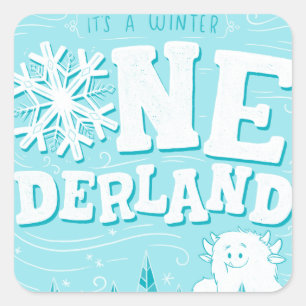 Vinter Underland Matchande klistermärken