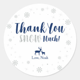 Vinter underland, tack snö mycket klistermärke