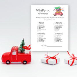 VINTER Vad har du i din handväska baby shower