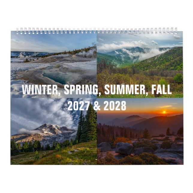 Vinter, vår, sommar höst 2027 & 2028 kalender (Omslag)