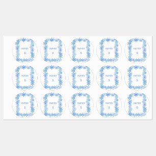 Vinter Vattentäta Etiketter Minimalistisk Snöfling