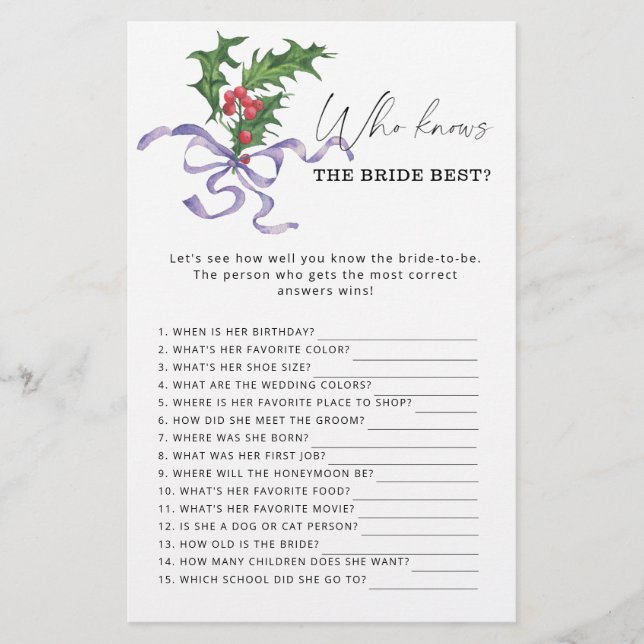 Vinter Vem känner till det briljanta bästa spelet (Framsida)