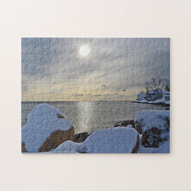 Vinter vid indisk cove Puzzle Pussel (Horisontell)