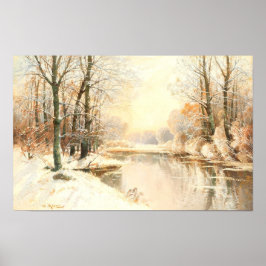 Vinter vid Spreewald Poster