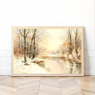 Vinter vid Spreewald Poster