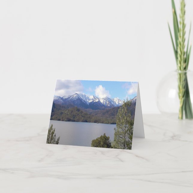 Vinter vid Whiskeytown Lake/ Julkort Kort (Framsida)