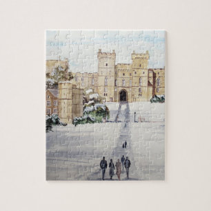Vinter vid Windsor Castle av Farida Greenfield Pussel