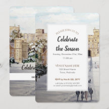 Vinter vid Windsor Castle Festive Season-inbjudan