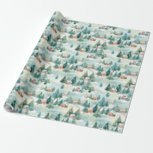 Vinter Village-jul Presentpapper
