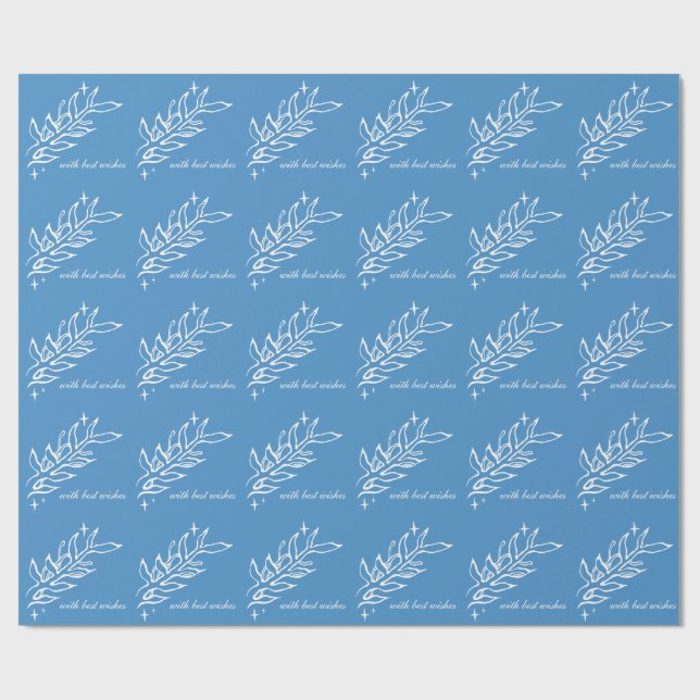 Vinter vintage botanik. presentpapper (Platt)