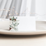 Vinter vintergrön, minsta elegant bröllop placeringskort<br><div class="desc">Vintergrön sommargrön bröllop-monteringskort med minimal elegant finns att tillgå.</div>
