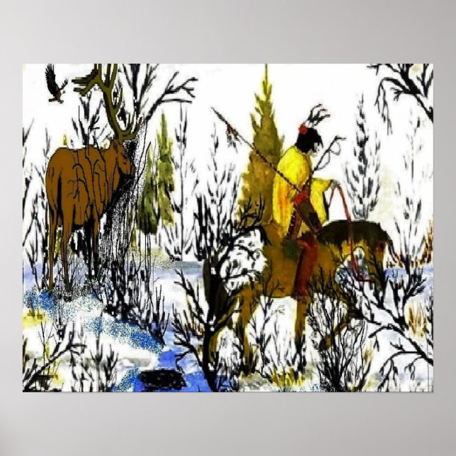 Vinter Warrior and Moose Poster (Framsidan)