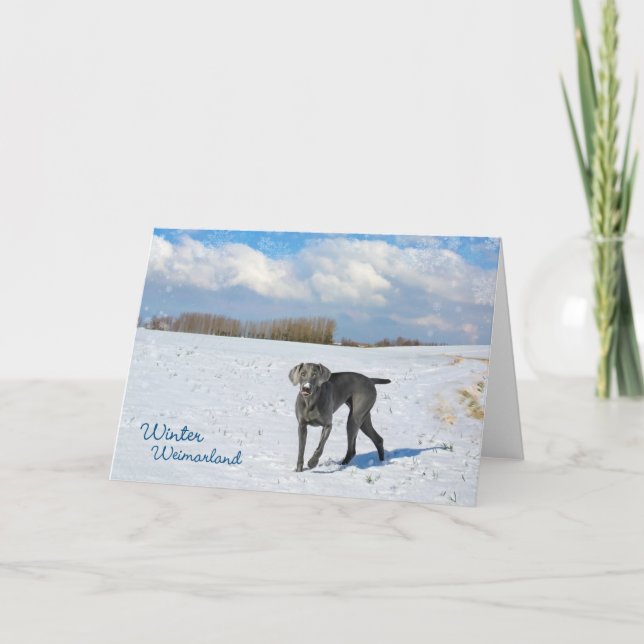 Vinter Weimarland Helgkort (Framsida)