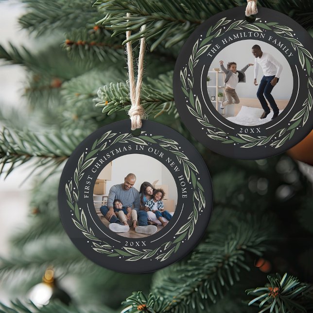 Vinter Winterkrans | Första jul i vårt nya hem Julgransprydnad Keramik (Skapare uppladdad)