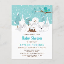 Vinter Wonderland Arctic Fox Baby Shower