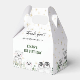 Vinter Wonderland Arktis Polar Animals Birthday Presentaskar