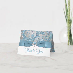 Vinter Wonderland Bat mitzvah Tackkort-kort Tack Kort