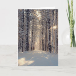Vinter Wonderland Blank Greeting Card Helgkort
